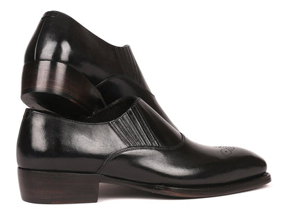 Paul Parkman Goodyear Welted Black Elasticated Loafers (IdGh861tr) by Paul Parkman – Don't Panic Shoes