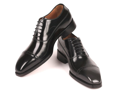 Paul Parkman Goodyear Welted Cap Toe Oxfords Black Polished Leather (Id056blk84) by Paul Parkman – Don't Panic Shoes