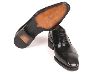 Paul Parkman Goodyear Welted Cap Toe Oxfords Black Polished Leather (Id056blk84) by Paul Parkman – Don't Panic Shoes