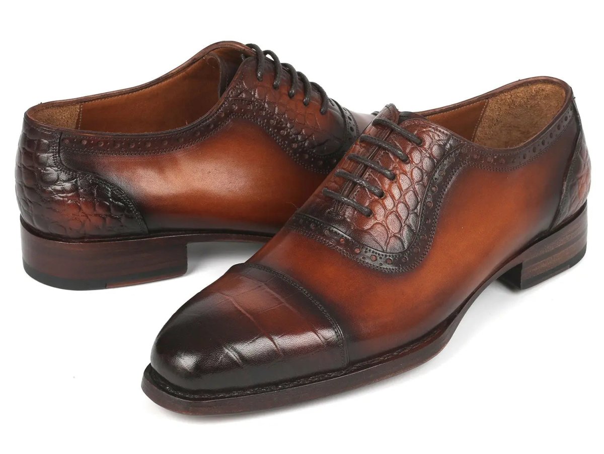 Paul Parkman Goodyear Welted Cap Toe Oxfords In Brown Shoes by Paul Parkman – Don't Panic Shoes