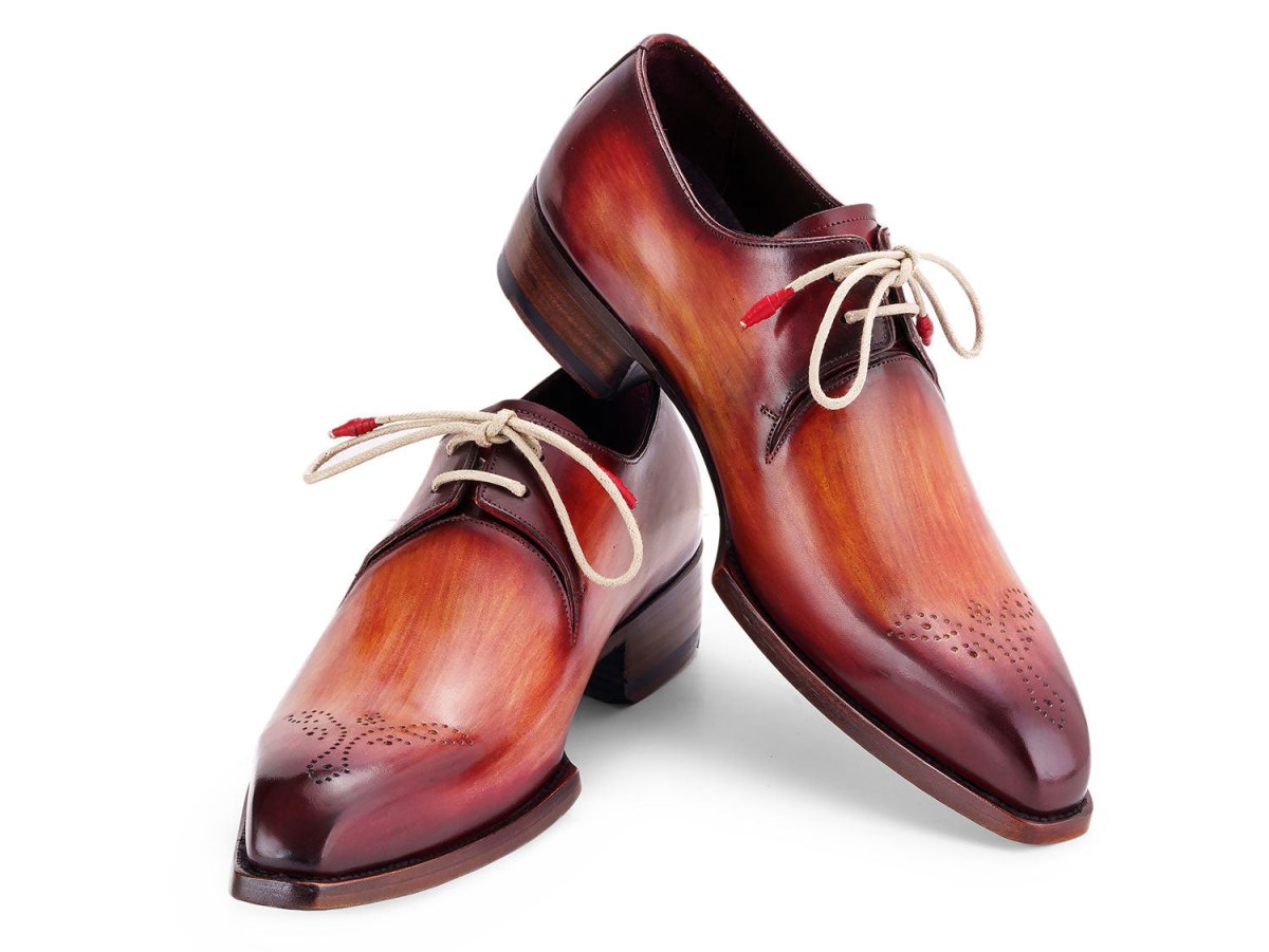 Paul Parkman Goodyear Welted Derby Shoes Reddish Brown (Id468r21) by Paul Parkman – Don't Panic Shoes