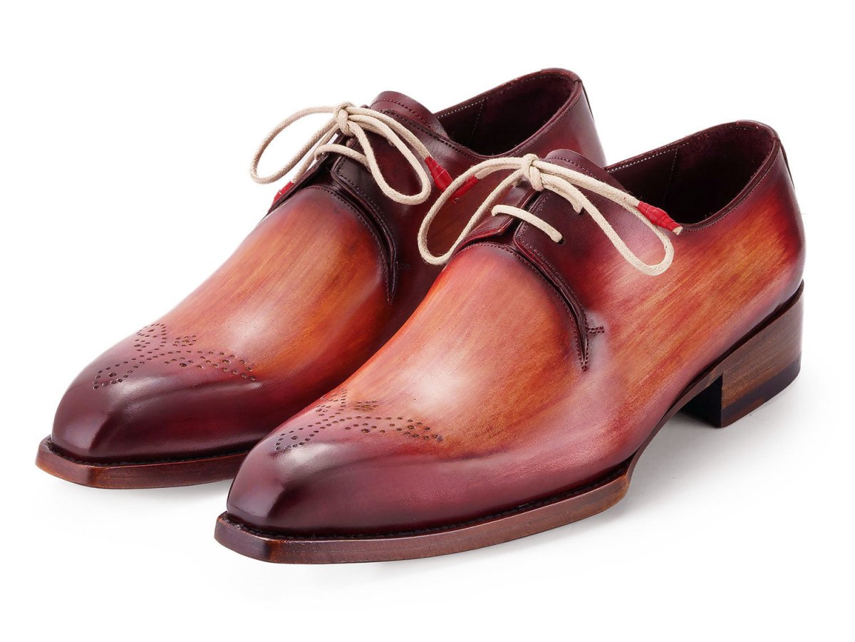 Paul Parkman Goodyear Welted Derby Shoes Reddish Brown (Id468r21) by Paul Parkman – Don't Panic Shoes