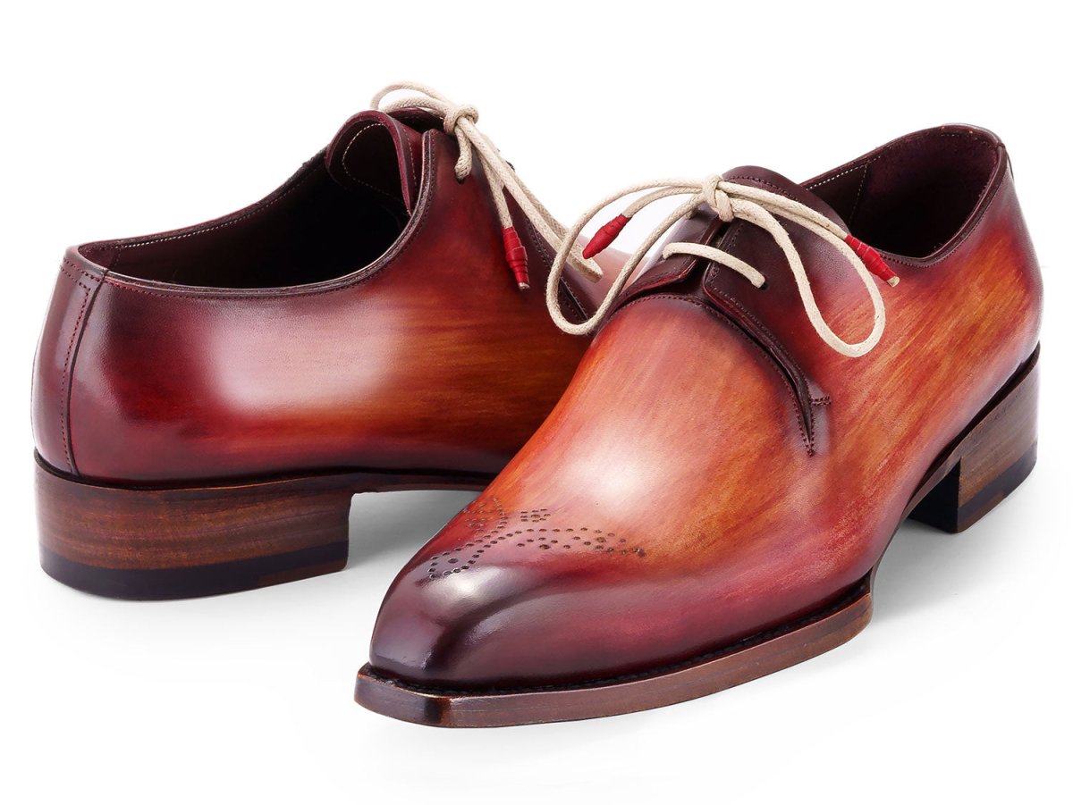 Paul Parkman Goodyear Welted Derby Shoes Reddish Brown (Id468r21) by Paul Parkman – Don't Panic Shoes