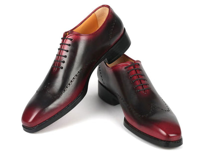 Paul Parkman Goodyear Welted Men's Red And Black Oxford Shoes (Id081 - B51) by Paul Parkman – Don't Panic Shoes