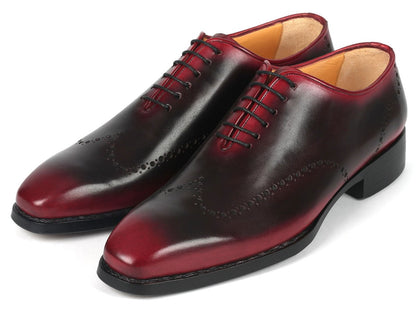 Paul Parkman Goodyear Welted Men's Red And Black Oxford Shoes (Id081 - B51) by Paul Parkman – Don't Panic Shoes