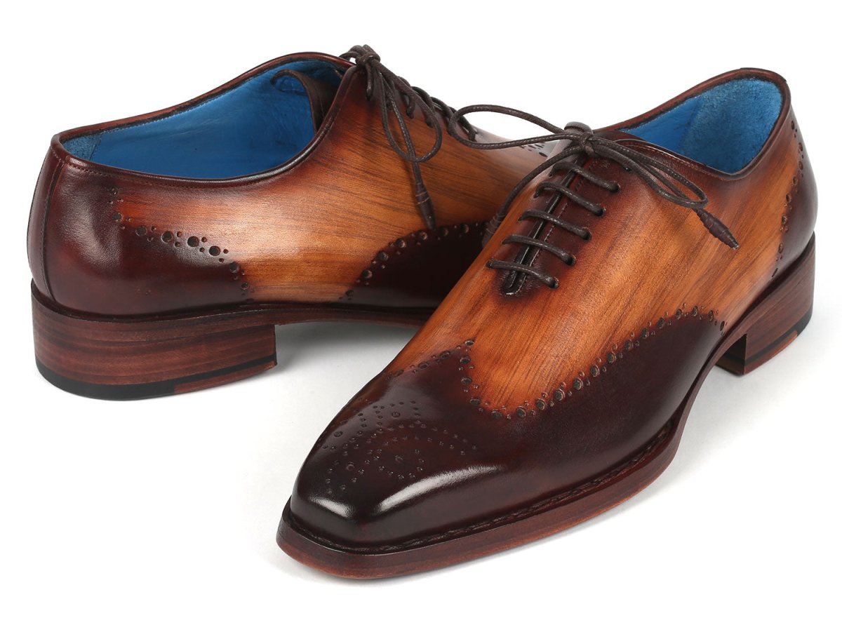 Paul Parkman Goodyear Welted Men's Two Tone Brown Oxford Shoes (Id081 - K33) by Paul Parkman – Don't Panic Shoes