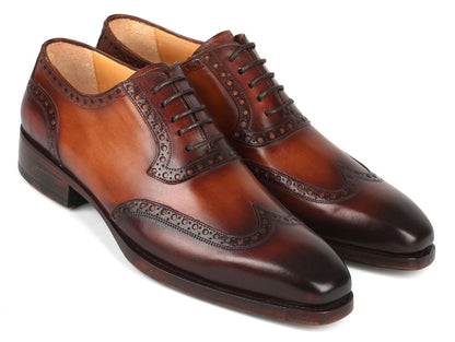 Paul Parkman Goodyear Welted Men's Wingtip Oxfords Brown (Id6819 - Brw) by Paul Parkman – Don't Panic Shoes