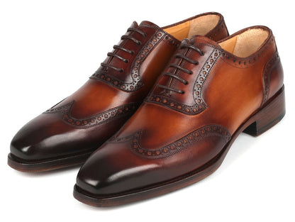 Paul Parkman Goodyear Welted Men's Wingtip Oxfords Brown (Id6819 - Brw) by Paul Parkman – Don't Panic Shoes