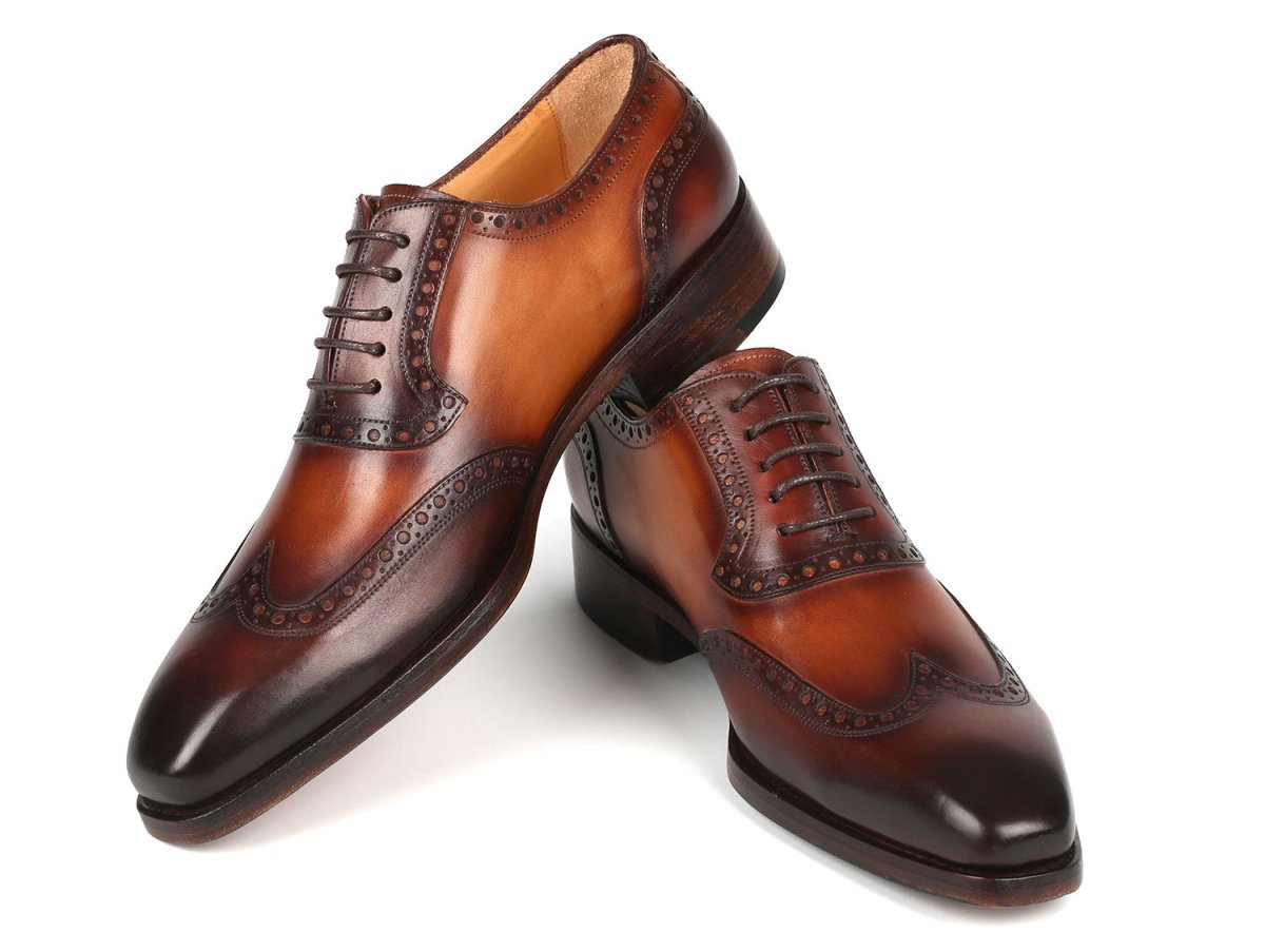 Paul Parkman Goodyear Welted Men's Wingtip Oxfords Brown (Id6819 - Brw) by Paul Parkman – Don't Panic Shoes