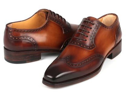 Paul Parkman Goodyear Welted Men's Wingtip Oxfords Brown (Id6819 - Brw) by Paul Parkman – Don't Panic Shoes