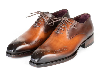 Paul Parkman Goodyear Welted Nched Oxfords Brown And Camel (Id5364 - Brc) by Paul Parkman – Don't Panic Shoes