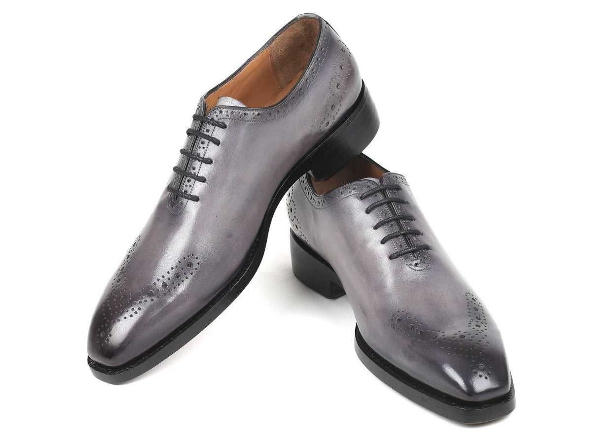 Paul Parkman Goodyear Welted Nched Oxfords In Gray Shoes by Paul Parkman – Don't Panic Shoes
