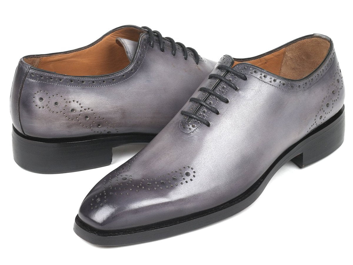Paul Parkman Goodyear Welted Nched Oxfords In Gray Shoes by Paul Parkman – Don't Panic Shoes