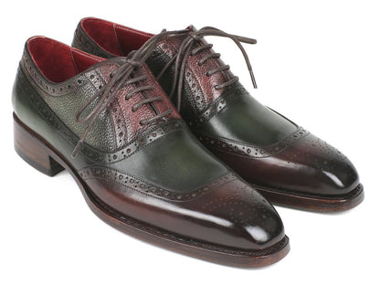 Paul Parkman Goodyear Welted Oxfords Brown And Green (IdBw926gr) by Paul Parkman – Don't Panic Shoes