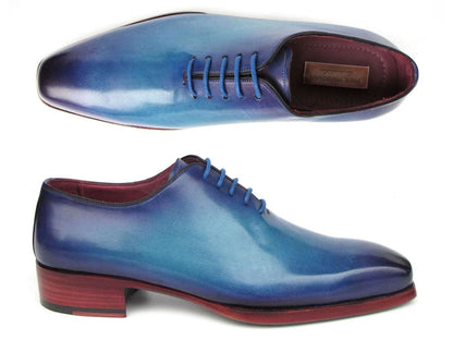 Paul Parkman Goodyear Welted Wholecut Oxfords Blue And Turquoise (Id044trq) Shoes by Paul Parkman – Don't Panic Shoes