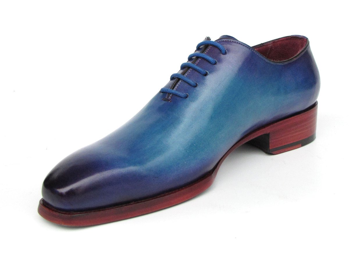 Paul Parkman Goodyear Welted Wholecut Oxfords Blue And Turquoise Shoes by Paul Parkman – Don't Panic Shoes