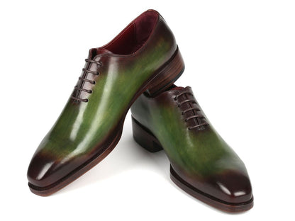 Paul Parkman Goodyear Welted Wholecut Oxfords Green And Bordeaux (Id044gbd) by Paul Parkman – Don't Panic Shoes