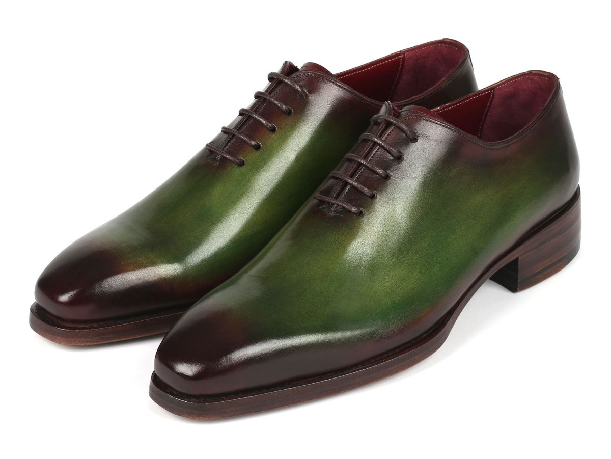 Paul Parkman Goodyear Welted Wholecut Oxfords Green And Bordeaux (Id044gbd) by Paul Parkman – Don't Panic Shoes