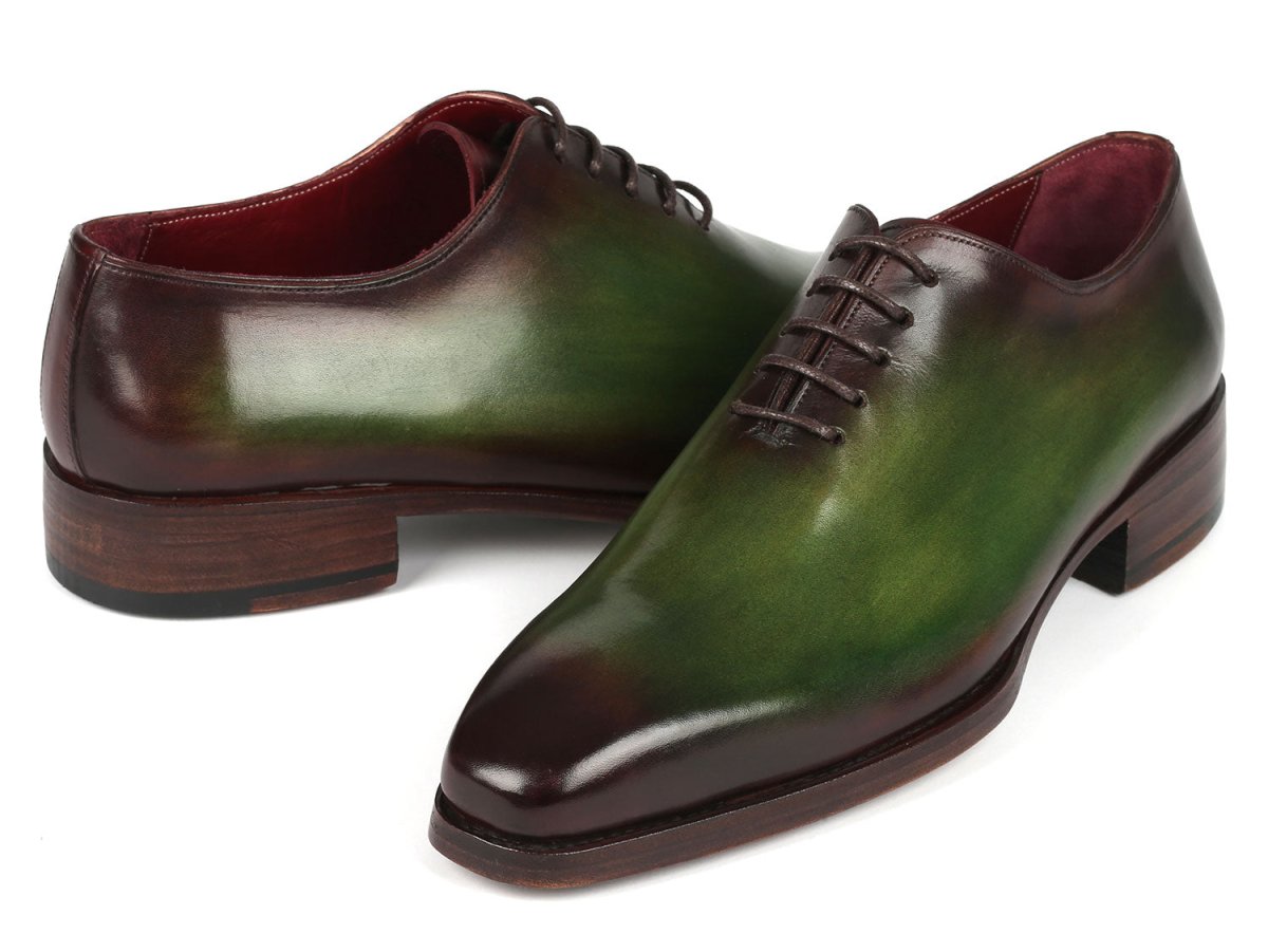 Paul Parkman Goodyear Welted Wholecut Oxfords Green And Bordeaux (Id044gbd) by Paul Parkman – Don't Panic Shoes