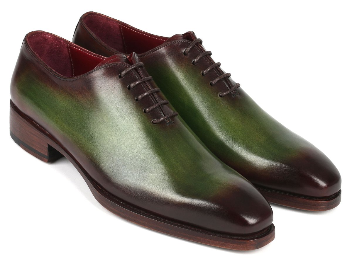 Paul Parkman Goodyear Welted Wholecut Oxfords Green And Bordeaux (Id044gbd) by Paul Parkman – Don't Panic Shoes