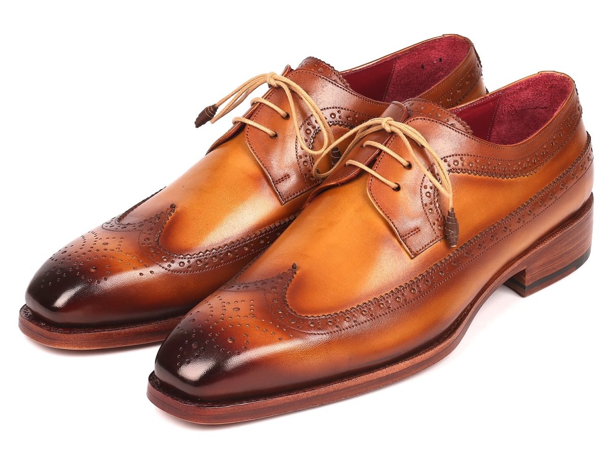 Paul Parkman Goodyear Welted Wingtip Derby Shoes Camel (Id511c74) by Paul Parkman – Don't Panic Shoes