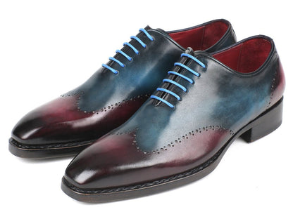 Paul Parkman Goodyear Welted Wingtip Oxfords Blue And Purple (Id081 - Bpx) by Paul Parkman – Don't Panic Shoes