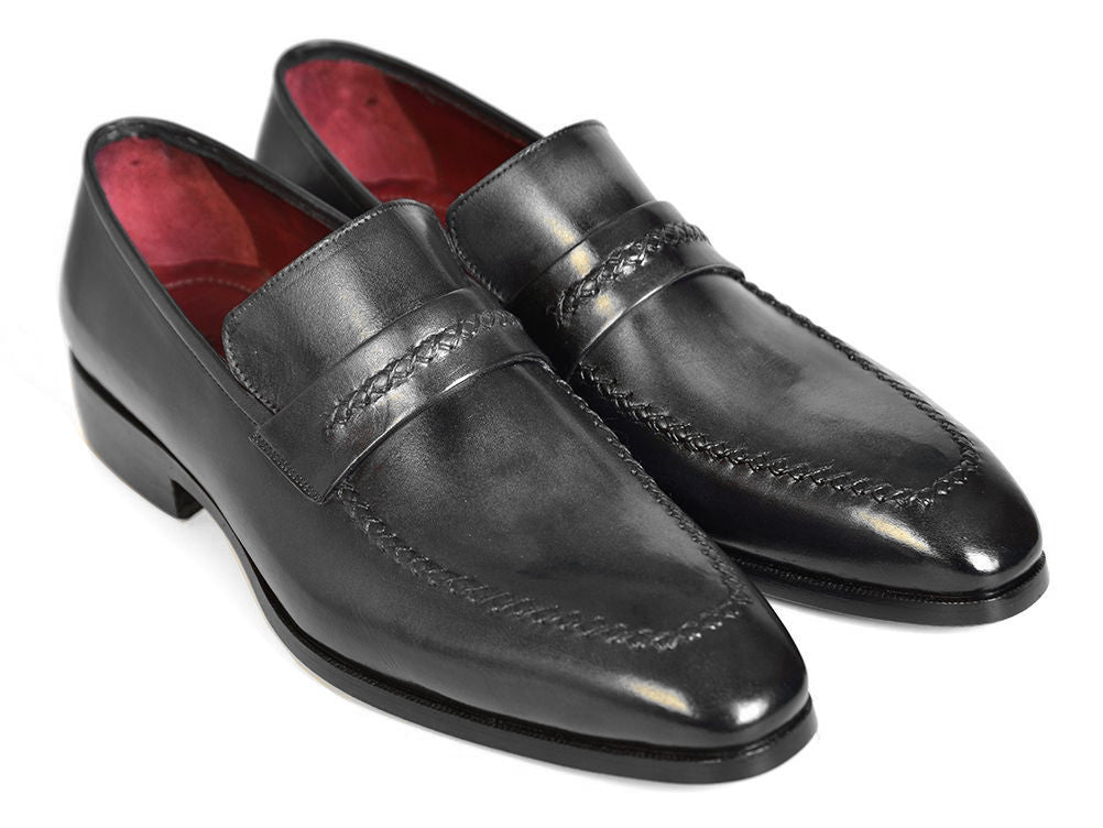 Paul Parkman Gray And Black Men's Loafers (Id068 - Gray) by Paul Parkman – Don't Panic Shoes