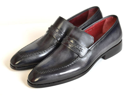 Paul Parkman Gray And Black Men's Loafers (Id068 - Gray) by Paul Parkman – Don't Panic Shoes