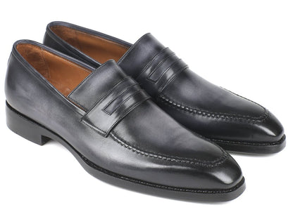 Paul Parkman Gray Burnished Goodyear Welted Loafers (Id37lfgry) by Paul Parkman – Don't Panic Shoes