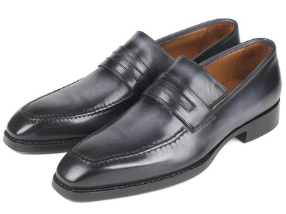 Paul Parkman Gray Burnished Goodyear Welted Loafers (Id37lfgry) by Paul Parkman – Don't Panic Shoes