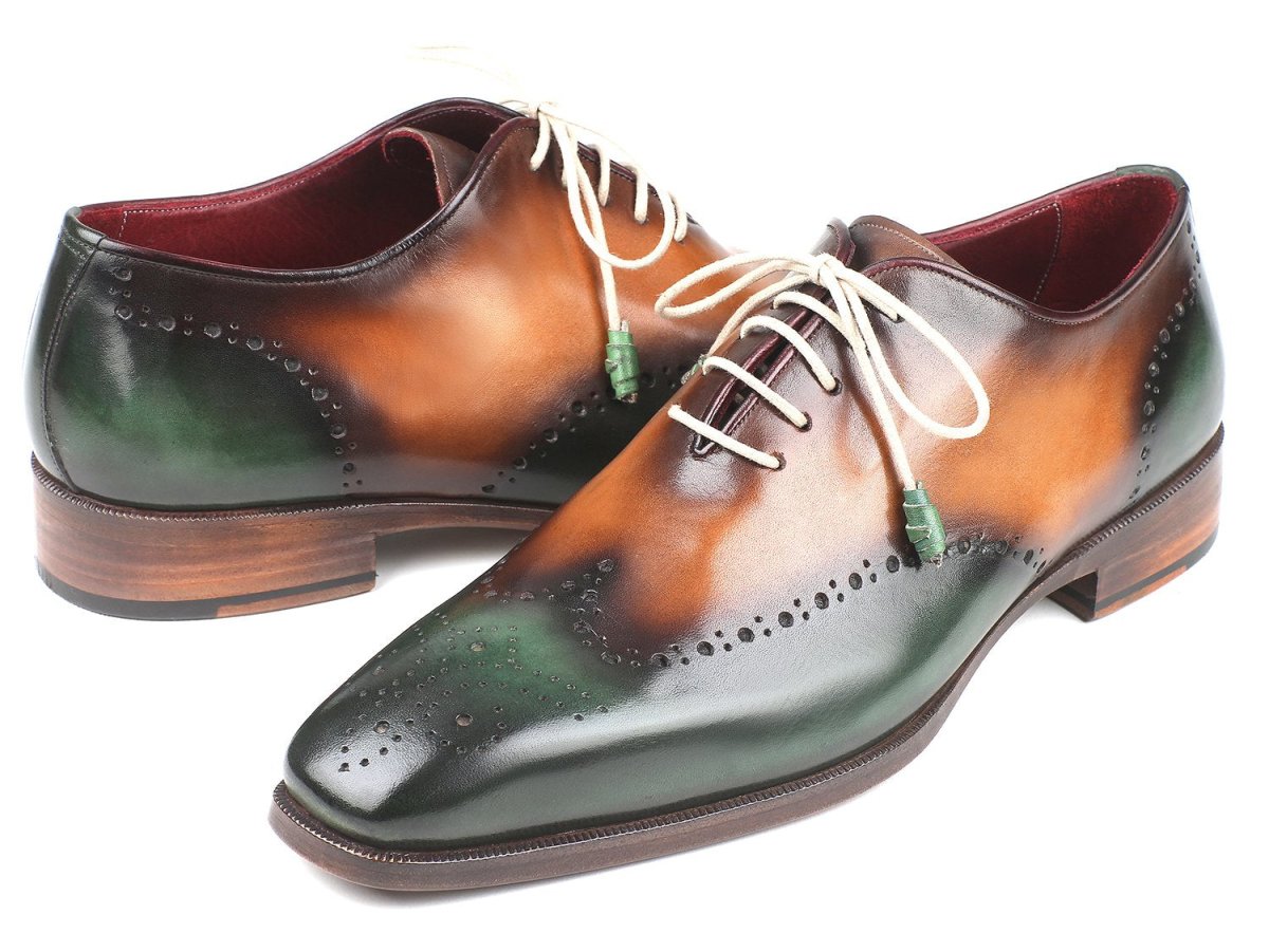Paul Parkman Green And Camel Wingtip Oxfords (Id097gv22) by Paul Parkman – Don't Panic Shoes