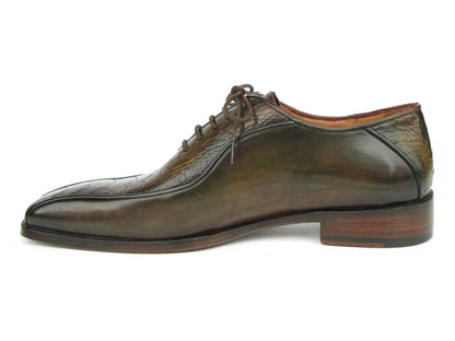 Paul Parkman Green Genuine Ostrich Leg Bicycle Toe Oxfords (Id94dlgrn) Shoes by Paul Parkman – Don't Panic Shoes