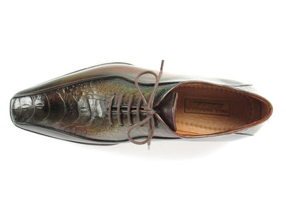 Paul Parkman Green Genuine Ostrich Leg Bicycle Toe Oxfords Shoes by Paul Parkman – Don't Panic Shoes