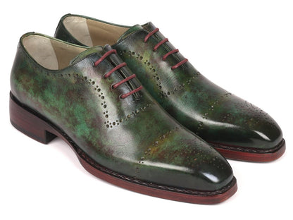 Paul Parkman Green Marble Patina Goodyear Welted Oxfords (Id56grn37) by Paul Parkman – Don't Panic Shoes