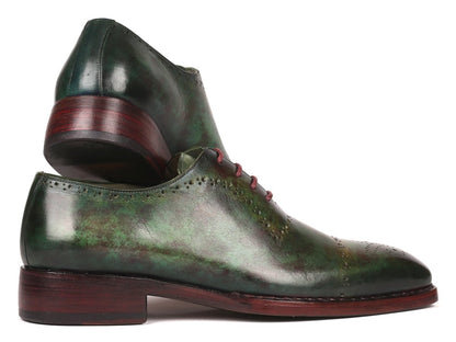 Paul Parkman Green Marble Patina Goodyear Welted Oxfords (Id56grn37) by Paul Parkman – Don't Panic Shoes