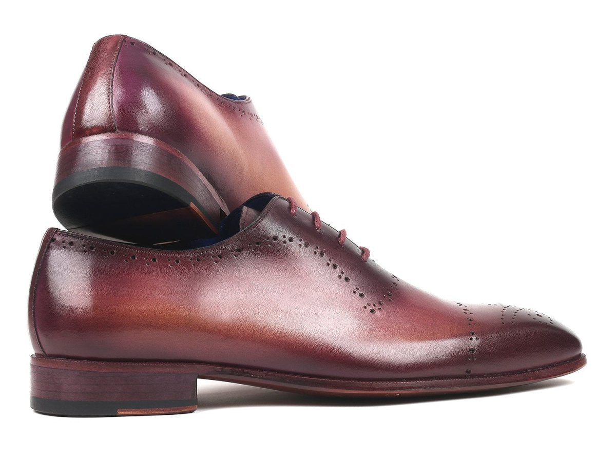 Paul Parkman Hand - PaInted Classic Brogues in Burgundy Shoes by Paul Parkman – Don't Panic Shoes