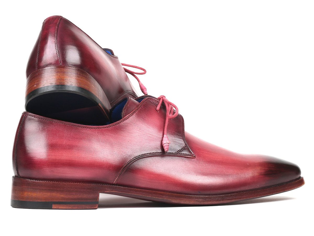Paul Parkman HAnd - PaInted Derby Shoes in Pink and Purple Shoes by Paul Parkman – Don't Panic Shoes