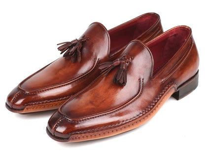 Paul Parkman Hand - Sewn Tassel Loafers Brown (Id082 - Brw) by Paul Parkman – Don't Panic Shoes