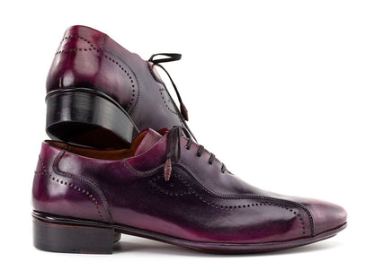 Paul Parkman Handmade Lace - Up Casual Shoes For Men Purple Burnished 84654 - Prp by Paul Parkman – Don't Panic Shoes