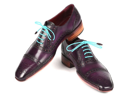Paul Parkman Handsewn Captoe Oxfords Purple (Id5032 - Prp) by Paul Parkman – Don't Panic Shoes