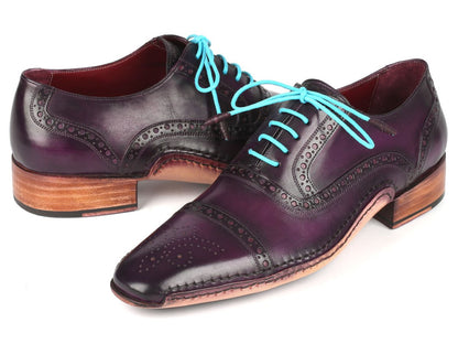 Paul Parkman Handsewn Captoe Oxfords Purple (Id5032 - Prp) by Paul Parkman – Don't Panic Shoes