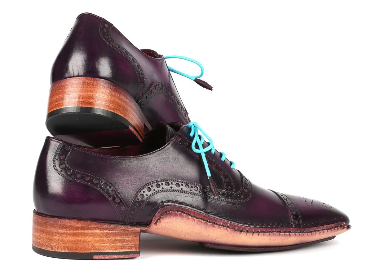 Paul Parkman Handsewn Captoe Oxfords Purple (Id5032 - Prp) by Paul Parkman – Don't Panic Shoes