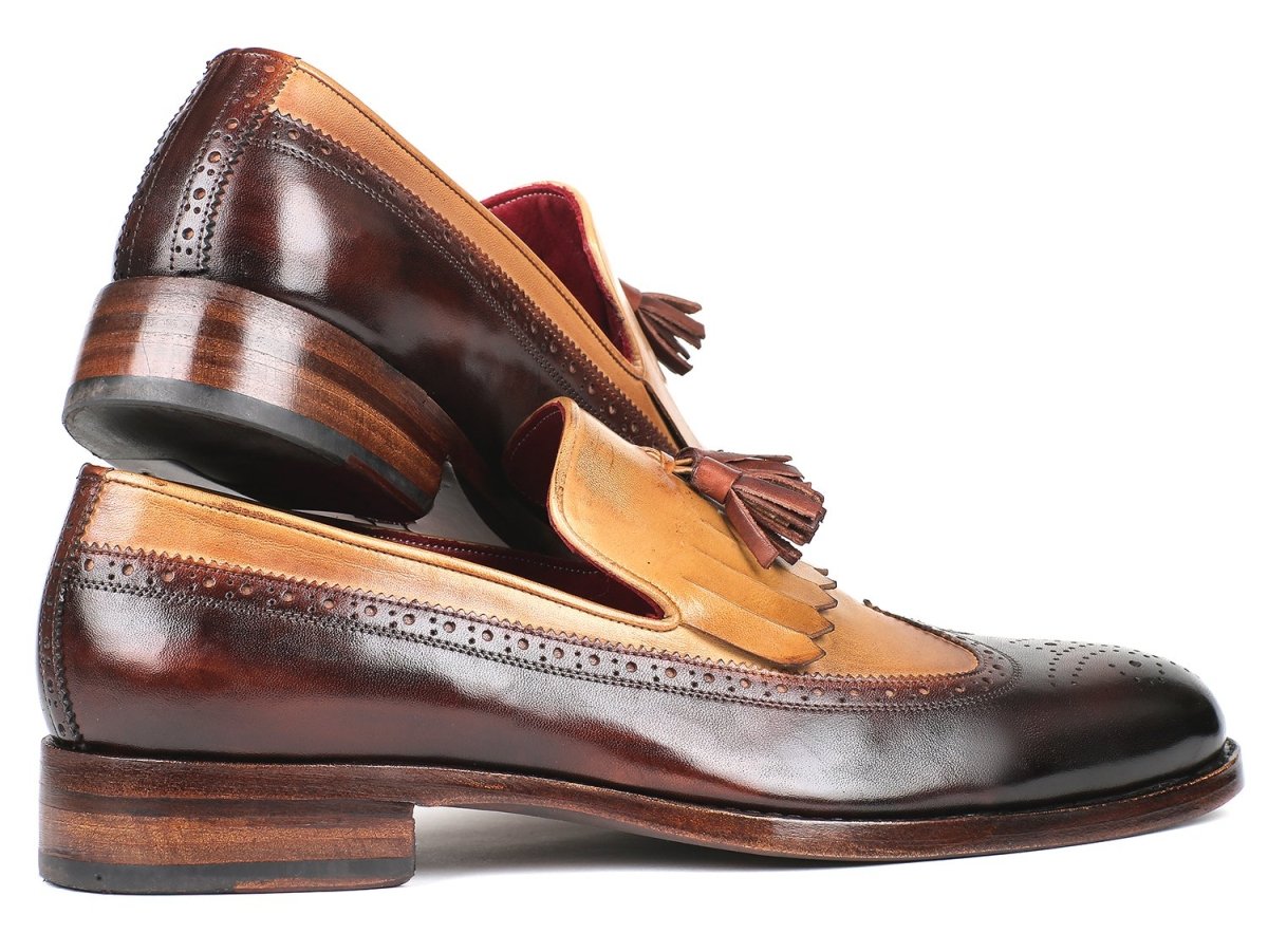 Paul Parkman Kiltie Tassel Loafer Beige And Brown (IdKt57bj) by Paul Parkman – Don't Panic Shoes