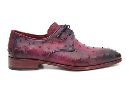 Paul Parkman Lilac Genuine Ostrich Derby Shoes (Id66cc44) Shoes by Paul Parkman – Don't Panic Shoes