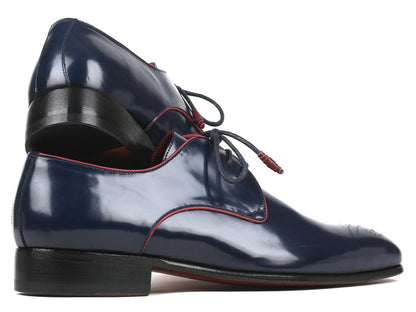 Paul Parkman Medallion Toe Navy Derby Shoes (Id57rg27) by Paul Parkman – Don't Panic Shoes