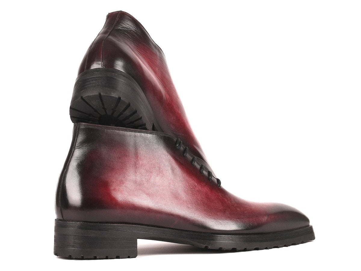 Paul Parkman Men's Ankle Boots In Bordeaux Burnished Shoes by Paul Parkman – Don't Panic Shoes