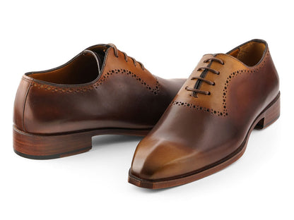 Paul Parkman Men's Antique Brown Oxfords (IdAg444brw) by Paul Parkman – Don't Panic Shoes