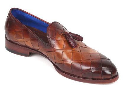 Paul Parkman Men's Big Braided Tassel Loafers Brown (Id6623 - Brw) by Paul Parkman – Don't Panic Shoes