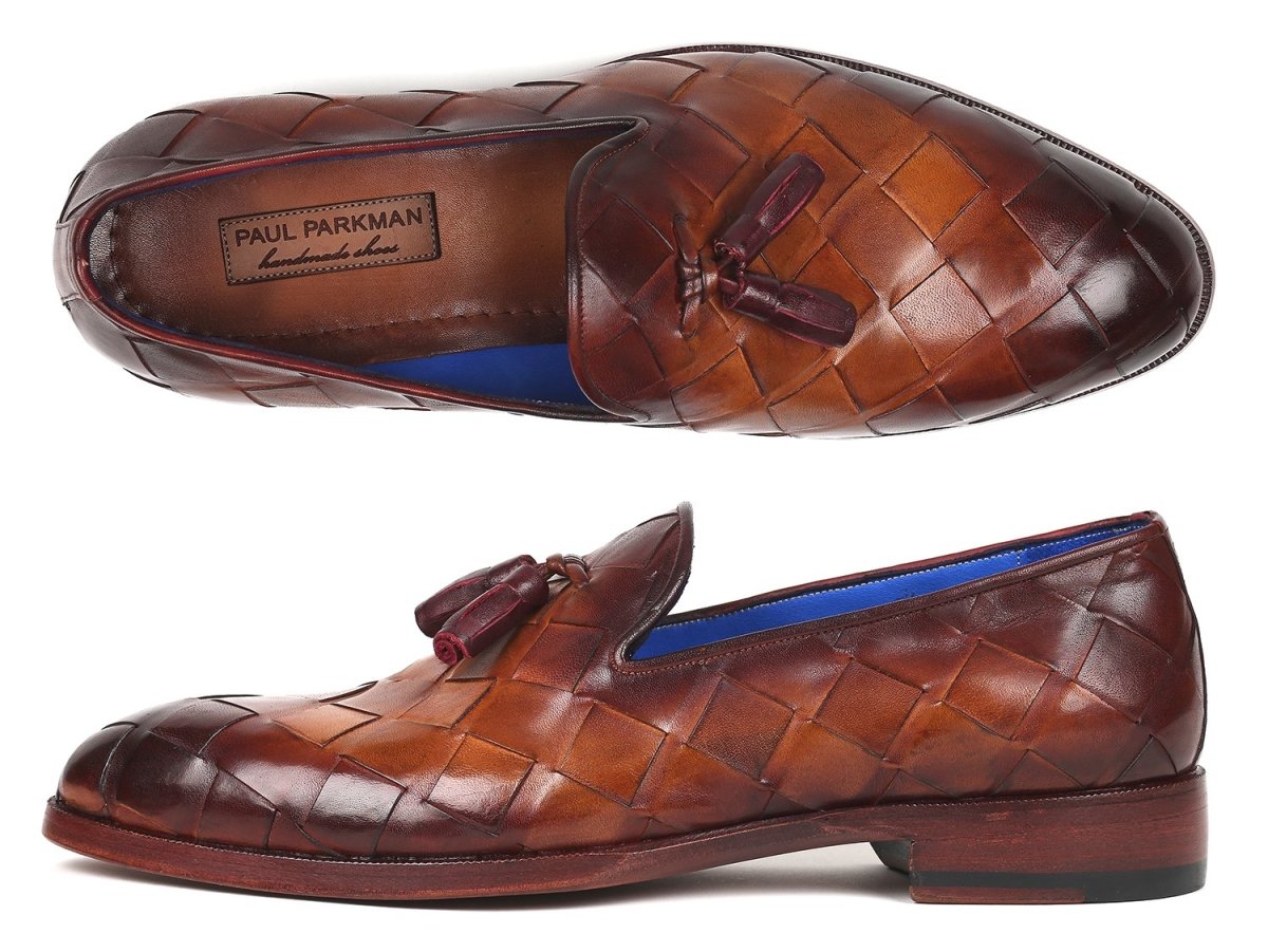 Paul Parkman Men's Big Braided Tassel Loafers Brown (Id6623 - Brw) by Paul Parkman – Don't Panic Shoes