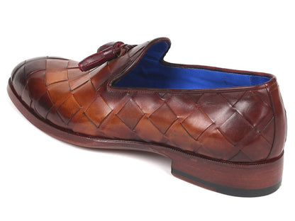 Paul Parkman Men's Big Braided Tassel Loafers Brown (Id6623 - Brw) by Paul Parkman – Don't Panic Shoes